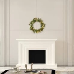 Vickerman Pre-Lit Artificial Christmas Wreath (06342) -Christmas Decorations 063424md