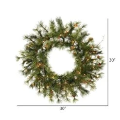 Vickerman Pre-Lit Artificial Christmas Wreath (06346) 9 Vickerman Pre-Lit Artificial Christmas Wreath (06346) -Christmas Decorations 063463md