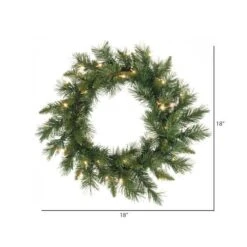 Vickerman Pre-Lit Artificial Christmas Wreath (12195) -Christmas Decorations 121952md