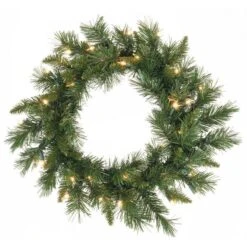 Vickerman Pre-Lit Artificial Christmas Wreath (12195) -Christmas Decorations 12195md