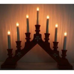 Star Trading Swedish Candelabra / Candlestick (formerly Finnish Designs) (15485) -Christmas Decorations 15485lit lightsoffmd