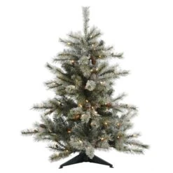 Vickerman Pre-Lit Artificial Christmas Tree With 24 Pine Cones (21594) -Christmas Decorations 21594md