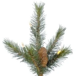 Vickerman Pre-Lit Artificial Christmas Tree With 34 Pine Cones (includes Step On/Off Foot Switch) (21600) 7 Vickerman Pre-Lit Artificial Christmas Tree With 34 Pine Cones (includes Step On/Off Foot Switch) (21600) -Christmas Decorations 21600Miscmd