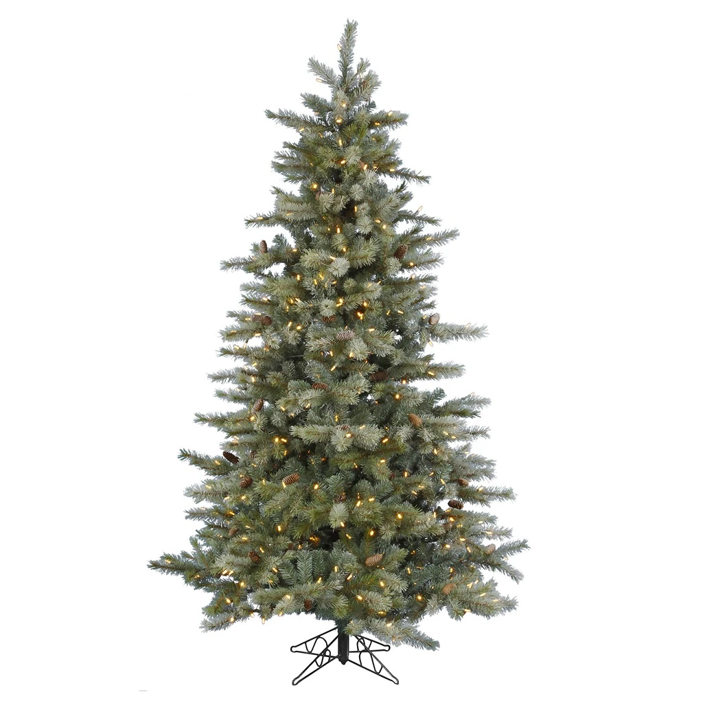 Vickerman Pre-Lit Artificial Christmas Tree With 34 Pine Cones (includes Step On/Off Foot Switch) (21600) 3 Vickerman Pre-Lit Artificial Christmas Tree With 34 Pine Cones (includes Step On/Off Foot Switch) (21600)