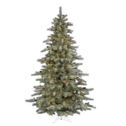 Vickerman Pre-Lit Artificial Christmas Tree With 40 Pine Cones (includes Step On/Off Foot Switch) (21604)