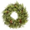 Vickerman Artificial Unlit Christmas Wreath With Pine Cones (23299) -Christmas Decorations 23299lg
