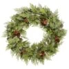 Vickerman Artificial Unlit Christmas Wreath With Pine Cones (23300) -Christmas Decorations 23300lg