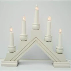 Star Trading Swedish Candelabra / Candlestick (formerly Finnish Designs) (27548) -Christmas Decorations 27548lit lightsonmd