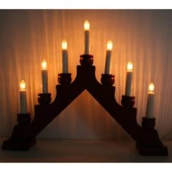 Star Trading Swedish Candelabra / Candlestick (formerly Finnish Designs) (27645) -Christmas Decorations 27645lit lightsoffmd
