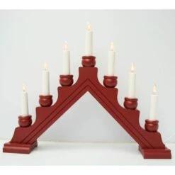Star Trading Swedish Candelabra / Candlestick (formerly Finnish Designs) (27645) -Christmas Decorations 27645lit lightsonmd