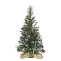 Vickerman Pre-Lit Artificial Christmas Tree With Frosted Cones (27697)