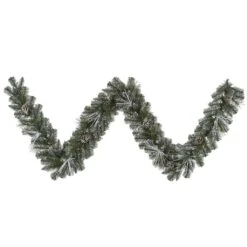 Vickerman Pre-Lit Artificial Christmas Swag Garland With Frosted Pine Cones (27710)