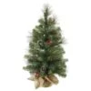 Vickerman Unlit Artificial Christmas Tree With White Tip Cones And Shiny Red Berries (27730) -Christmas Decorations 27730lg