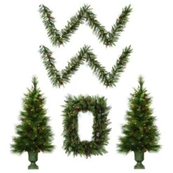 Vickerman Artificial Front Door Set (Set Of 5) (324356)