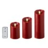 Liown Pillar Candles With Remote (set Of 3) (37094) -Christmas Decorations 37094lg