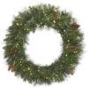 Vickerman Pre-Lit Artificial Christmas Wreath With Pine Cones (373651) 2 Vickerman Pre-Lit Artificial Christmas Wreath With Pine Cones (373651) -Christmas Decorations 373651lg