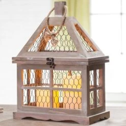 Gerson LED Flameless Candle/Lantern With Timer (44139) -Christmas Decorations 44139addmd