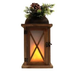 Gerson Lighted Holiday Lantern (56433) -Christmas Decorations 56433amd