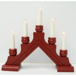 Star Trading Swedish Candelabra / Candlestick (formerly Finnish Designs) (6294605) -Christmas Decorations 6294605lit lightsonmd