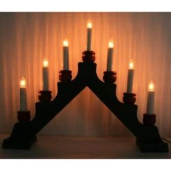 Star Trading Swedish Candelabra / Candlestick (formerly Finnish Designs) (6294802) -Christmas Decorations 6294802lit lightsoffmd