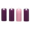 Roman LED Pillar (4 Pack) (66971) -Christmas Decorations 66971lg