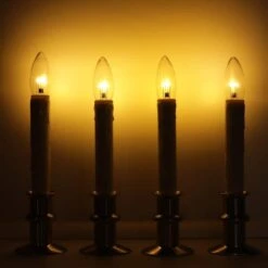 Celestial Lights Taper Candle (4 Pack) (708146) -Christmas Decorations 708146darkmd