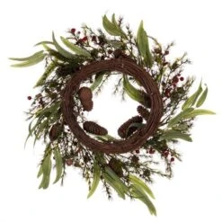 Vickerman Artificial Unlit Christmas Wreath (712542) -Christmas Decorations 712542backmd