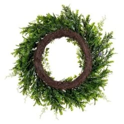 Vickerman Artificial Unlit Christmas Wreath (717424) -Christmas Decorations 717424backmd