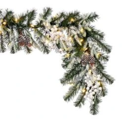 Vickerman Unlit Artificial Christmas Garland (718407) -Christmas Decorations 718407cornermd