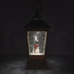 Roman LED Water Lantern (Batteries Not Included) (79075) -Christmas Decorations 79075darkmd
