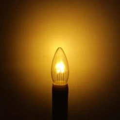 Celestial Lights Taper Candle With Traditional Base (937020) -Christmas Decorations 937020addmd