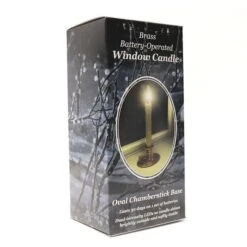 Celestial Lights Taper Candle With Traditional Base (965615) -Christmas Decorations 965615boxmd