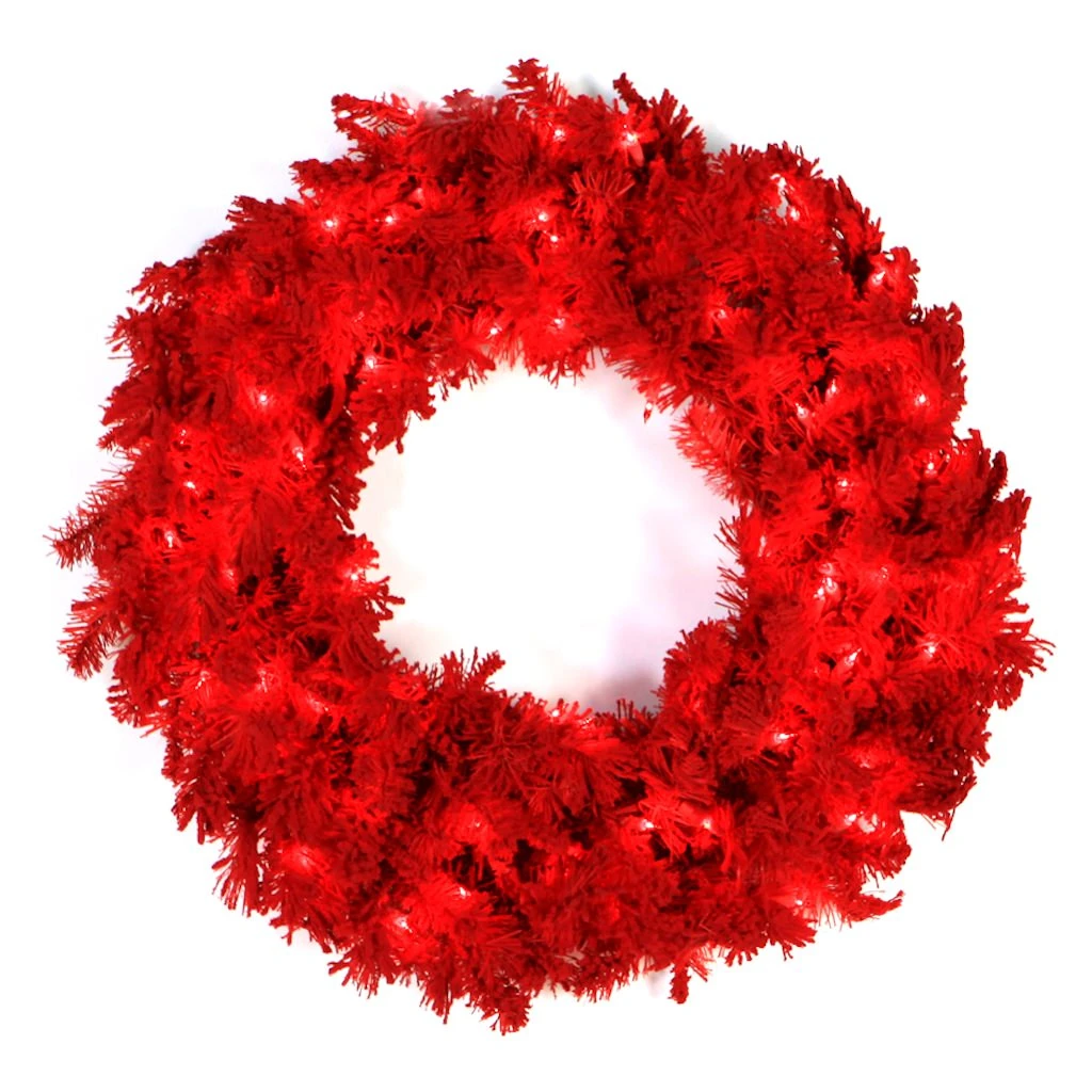 Vickerman Pre-Lit Artificial Christmas Wreath (28436) 3 Vickerman Pre-Lit Artificial Christmas Wreath (28436)