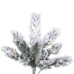 Vickerman Pre-Lit Artificial Christmas Tree With Pine Cones (27871) -Christmas Decorations Flocked20Slim20Pine20Branchmd