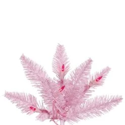 Vickerman Pre-Lit Christmas Tree (Includes On/Off Foot Switch) (28292) -Christmas Decorations Pink20Branchmd